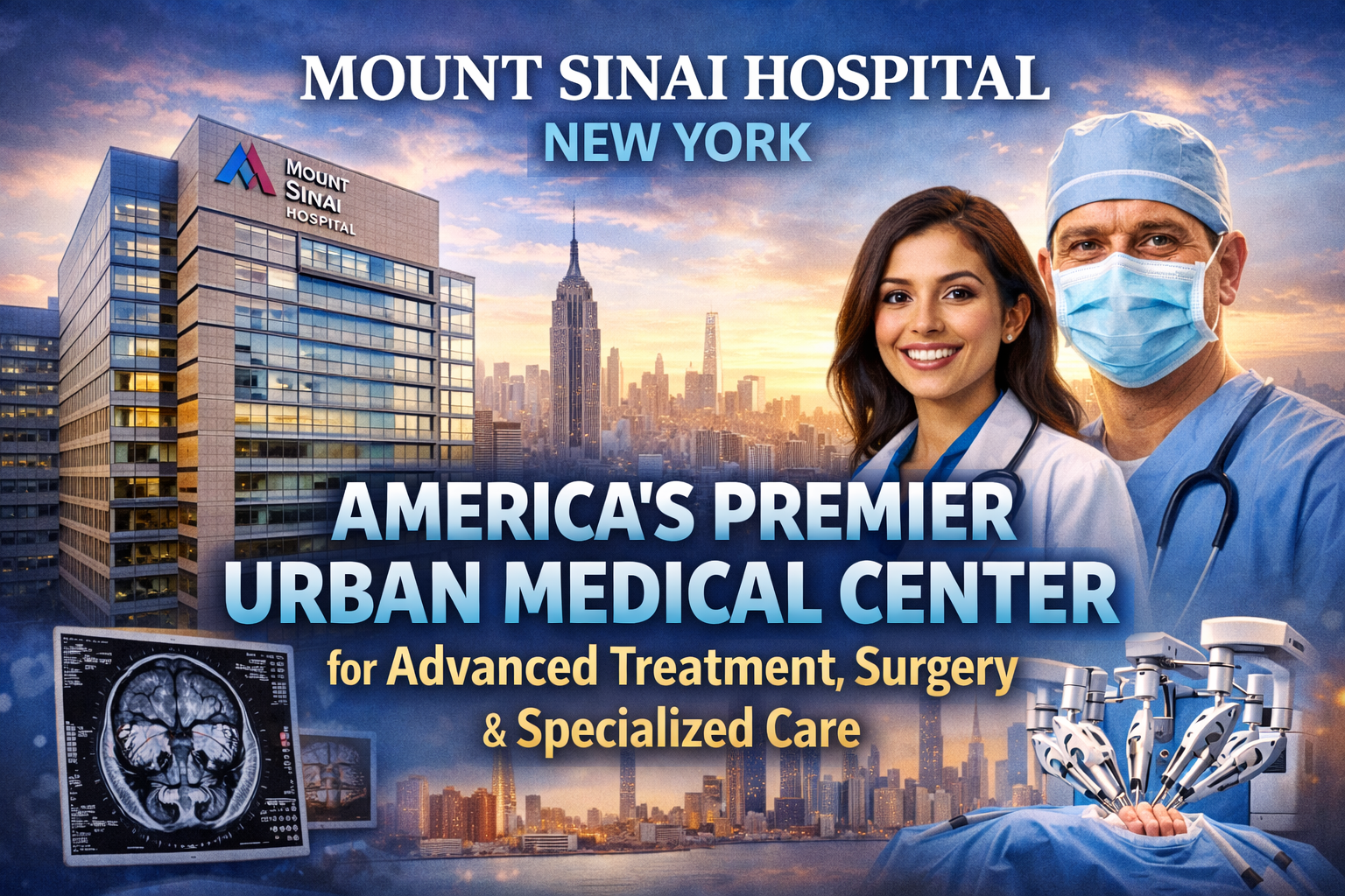 Mount Sinai Hospital New York: America's Premier Urban Medical Center for Advanced Treatment, Surgery & Specialized Care